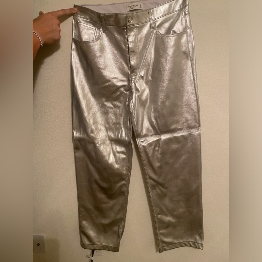 Abercrombie & Fitch Silver Straight Leg Jeans